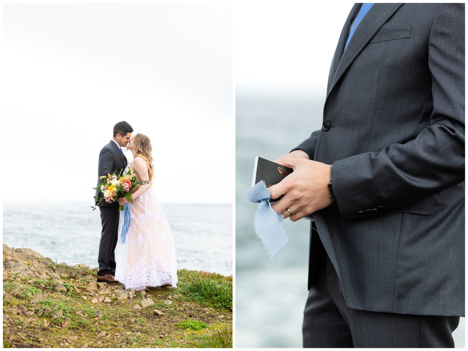 Bodega Bay California Elopement Wedding Photos Duncan's Landing Overlook